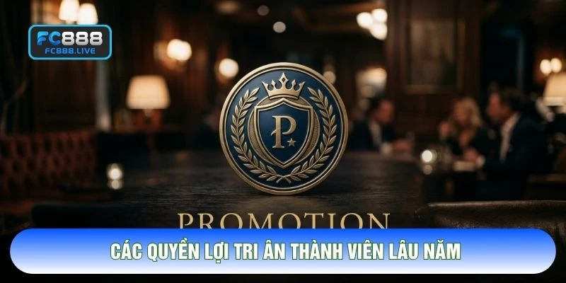 Các quyền lợi tri ân thành viên lâu năm