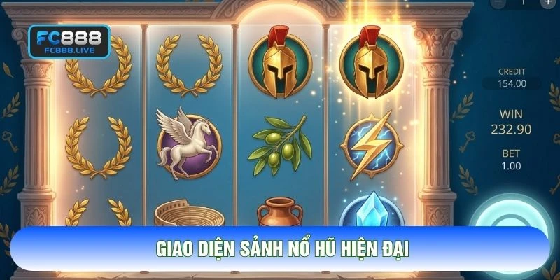 Giao diện sảnh nổ hũ hiện đại